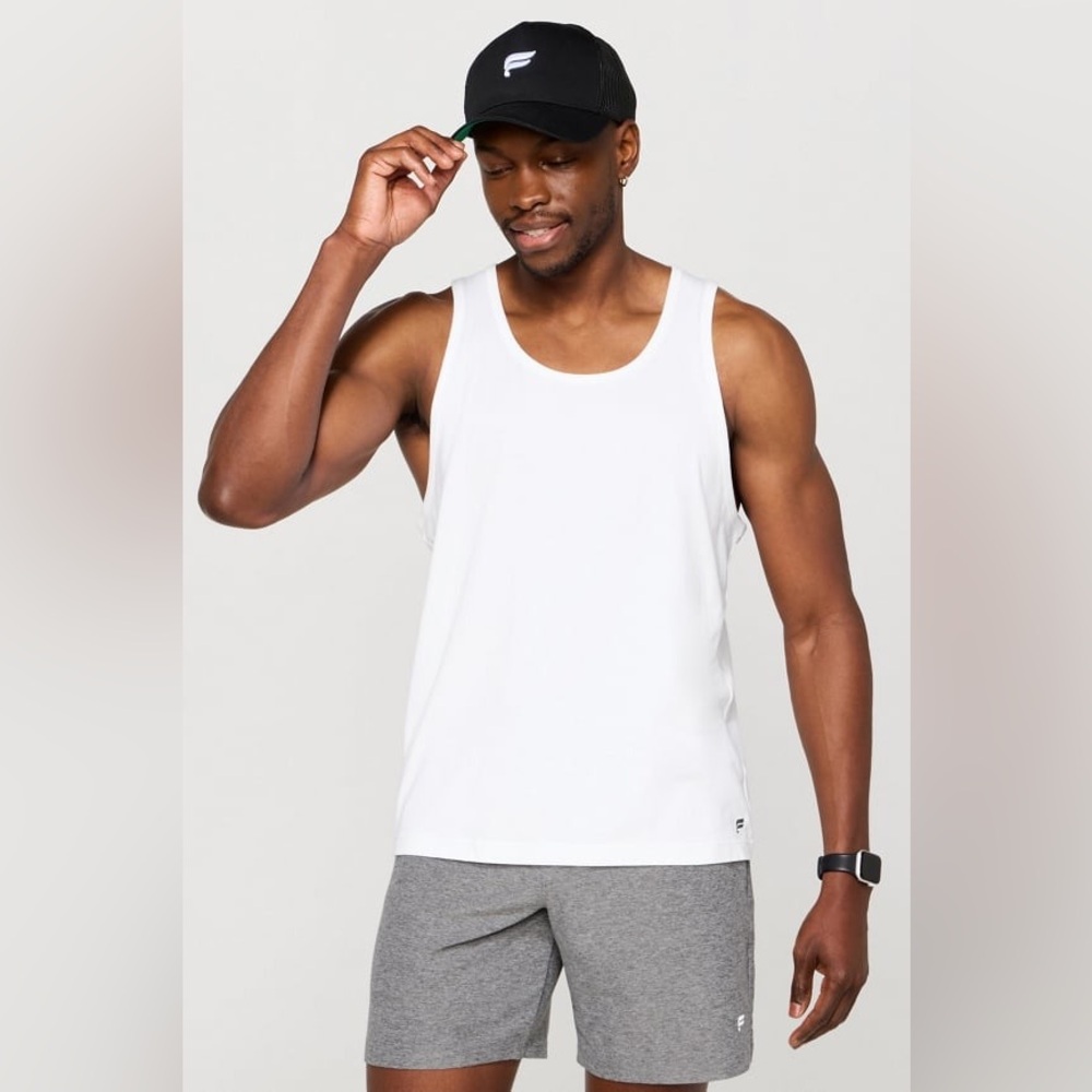 NWT Fabletics The 24/7 Tank Classic White M A4
